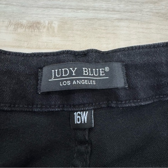 Judy Blue Skinny Stretch black Gray Jeans Sz 16 Plus women’s comfortable - Picture 4 of 9
